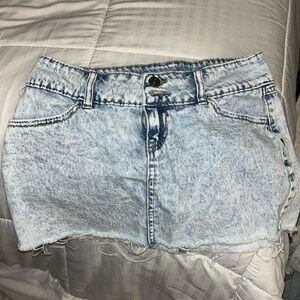 REWASH mini jean skirt 0